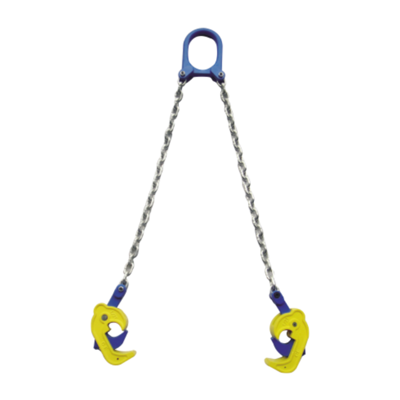 Two-legged chain oil barrel tongs